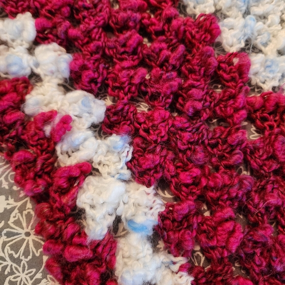 Handcrafted Crocheted Patriotic Afghan Blanket - Picture 5 of 5